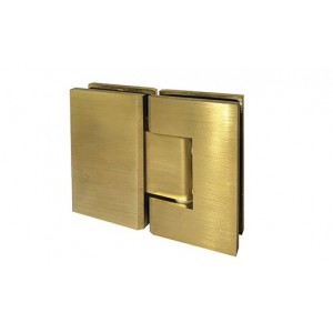 Brushed Gold  L Shape Shower Screen Hinge H10-BG